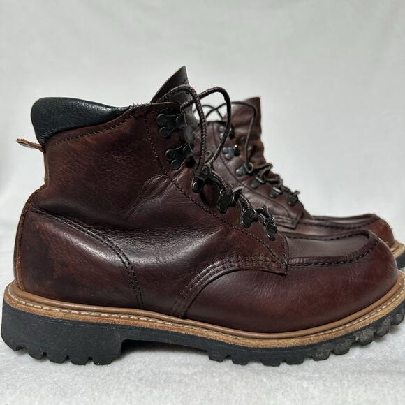 Red Wing 2927 Sawmill Sawmill Briar Oil Slick Leather Boots Mens 8D Vibram USA main image 5